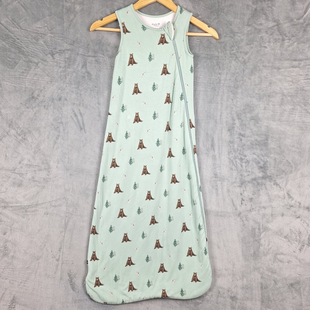 Kyte Baby Sleep Sack 1.0 Tog Large Bamboo Trail Bears Wearable Blanket Comfort